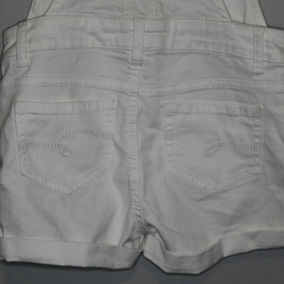 JUSTICE Overall Denim Shortalls Distressed H10316 - Picture 6 of 10